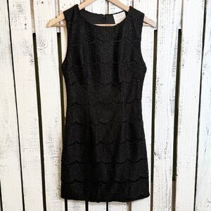Coveted Clothing Lace Classic‎ Little Black Dress Size Small Sleeveless Zip Back
